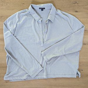 James Perse - Clean Finish Jersey Open Polo - Dapple - 3